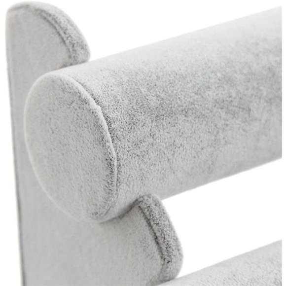 Triple Bracelet Holder Jewelry Display Stand Watch Bangle Bar Necklace Storage - Picture 4 of 7